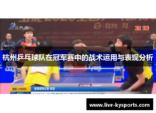 杭州乒乓球队在冠军赛中的战术运用与表现分析